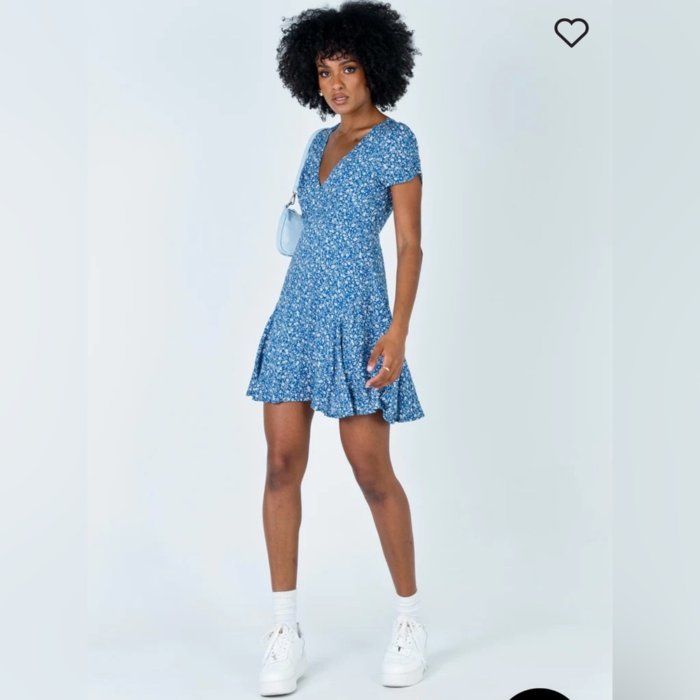 Princess Polly The Sting Mini Dress in Blue